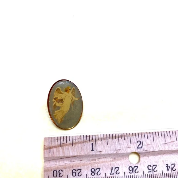 Vintage Angel Brooch Pin - Picture 7 of 8